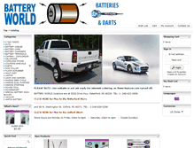 Tablet Screenshot of batteryworld-home.com